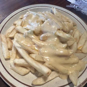The Bag & Kettle - Cheese fries. Tasted better than they looked. Thank god. - American Near Me - Carrabassett Valley, Maine The Bag & Kettle - Cheese fries. Tasted better than they looked. Thank god. - American Near Me - Carrabassett Valley, Maine