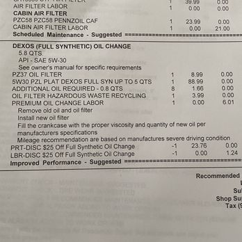 Firestone Complete Auto Care - I have a honda civic. They were going to charge me $88.99 for a 5.8qts?? A honda takes 4.4L. Fraudulently charged. - Tires Near Me - Walnut, California Firestone Complete Auto Care - I have a honda civic. They were going to charge me $88.99 for a 5.8qts?? A honda takes 4.4L. Fraudulently charged. - Tires Near Me - Walnut, California