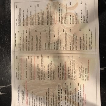 906 Lounge - Cocktail menu - Lounges Near Me - Fort Smith, Arkansas