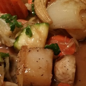 AROI Thai - Two thumbs up! Ginger scallops! - Thai Near Me - La Jolla, California AROI Thai - Two thumbs up! Ginger scallops! - Thai Near Me - La Jolla, California