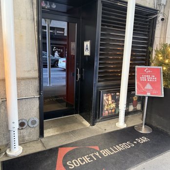 Society Billiards + Bar - Exterior - Pool Halls Near Me - New York, New York