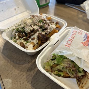 Gyro Makers - Special Heroes Fries, Chicken Shawarma Sandwich - Greek Near Me - Renton, Washington