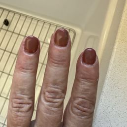 Brown nails