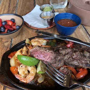 Playa Mesa - Steak Fajita Dinner with shrimp. Yummy - Mexican Near Me - Costa Mesa, California Playa Mesa - Steak Fajita Dinner with shrimp. Yummy - Mexican Near Me - Costa Mesa, California