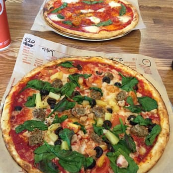 Blaze Pizza - Build your own pizza (bottom) and red vine (top) - Salad Near Me - Gainsville, Florida