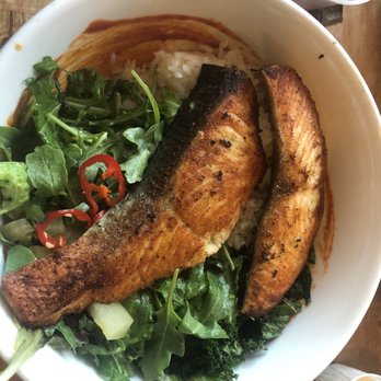 Peaches Grand - Jerk Salmon Rice Bowl - Seafood Near Me - Brooklyn, New York Peaches Grand - Jerk Salmon Rice Bowl - Seafood Near Me - Brooklyn, New York