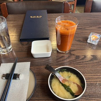 Enso Sushi & Grill - Miso soup & Thai iced tea - Sushi Bars Near Me - Englewood, Colorado Enso Sushi & Grill - Miso soup & Thai iced tea - Sushi Bars Near Me - Englewood, Colorado