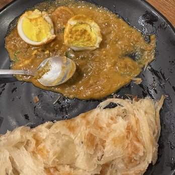 Aahaar an Indian Eatery - Egg curry with Malabar Parotta - Indian Near Me - Snoqualmie, Washington