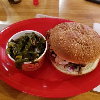 Bono's Pit Bar-B-Q - Slawpy Pig with collard greens - Barbeque Near Me - St. Augustine, Florida Bono's Pit Bar-B-Q - Slawpy Pig with collard greens - Barbeque Near Me - St. Augustine, Florida