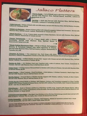 Menu photo 7 Jalisco Mexican Restaurant Nashville, TN Menu photo 7 Jalisco Mexican Restaurant Nashville, TN