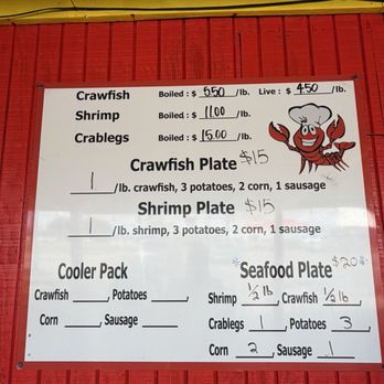The Crawfish Shack - Menu March 2026 - Seafood Near Me - Columbia, Mississippi