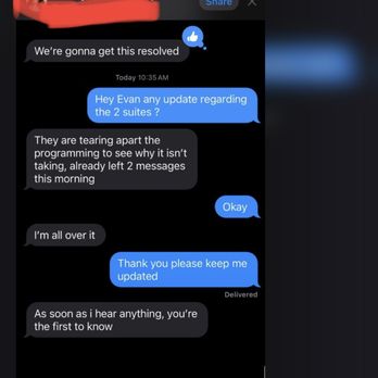 Beacon Protection - Text messages from January on installing clients to the intercom location. It's June 19, 2024. - Security Systems Near Me - Bridgeport, Connecticut