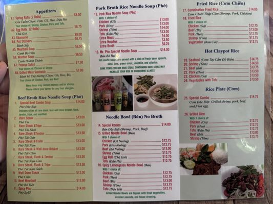 Menu photo 3 Mr Pho Albuquerque, NM