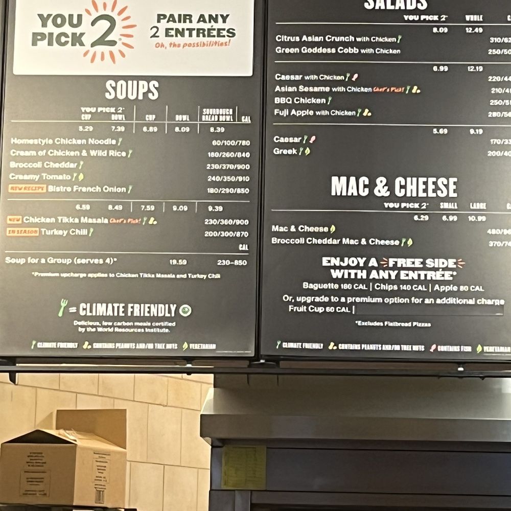 Panera Bread - Menu 1 of 3 [as of 9 January 2023] - Sandwiches Near Me - Akron, Ohio
