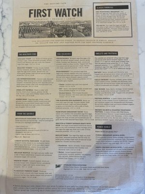 Menu photo 8 First Watch Middleburg Heights, OH