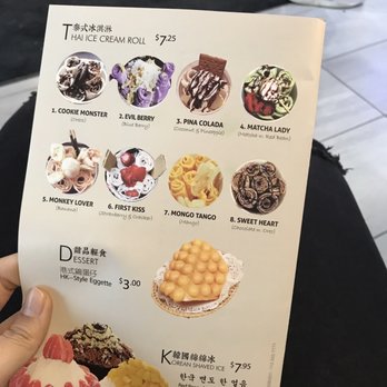 Tsaocaa - Dessert menu - Ice Cream & Frozen Yogurt Near Me - Indianapolis, Indiana