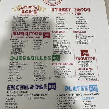 Happy Taco - Menu 2 of 2 - Desserts Near Me - Morganton, North Carolina