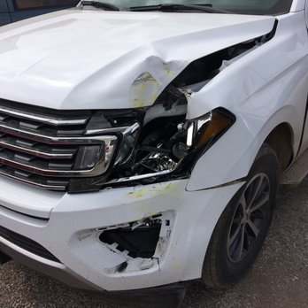 Master Match Collision Center - 2018 Ford Expedition before repairs.   Master Match Auto Collision Repair Center for all collision repairs. - Body Shops Near Me - San Antonio, Texas