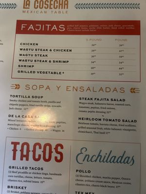 Menu photo 7 La Cosecha Mexican Table New Braunfels, TX