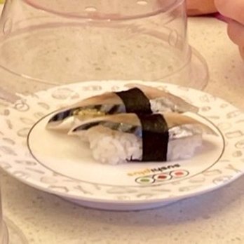 Sushi Plus Rotary Sushi Bar - Silver-skinned saba marinated mackerel fish nigiri - Sushi Bars Near Me - Chicago, Illinois Sushi Plus Rotary Sushi Bar - Silver-skinned saba marinated mackerel fish nigiri - Sushi Bars Near Me - Chicago, Illinois
