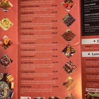 Kabob Restaurant - Menu - Afghan Near Me - Fredericksburg, Virginia Kabob Restaurant - Menu - Afghan Near Me - Fredericksburg, Virginia