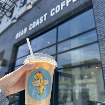 Bear Coast Coffee - iced latte with oat milk - Coffee & Tea Near Me - Dana Point, California