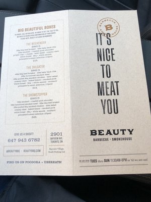 Menu photo 4 Beauty Eats Toronto, ON