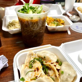Happy Bao's - Chili Dumplings (8pc) & Spicy Beef Noodle Soup - Chinese Near Me - Mesa, Arizona