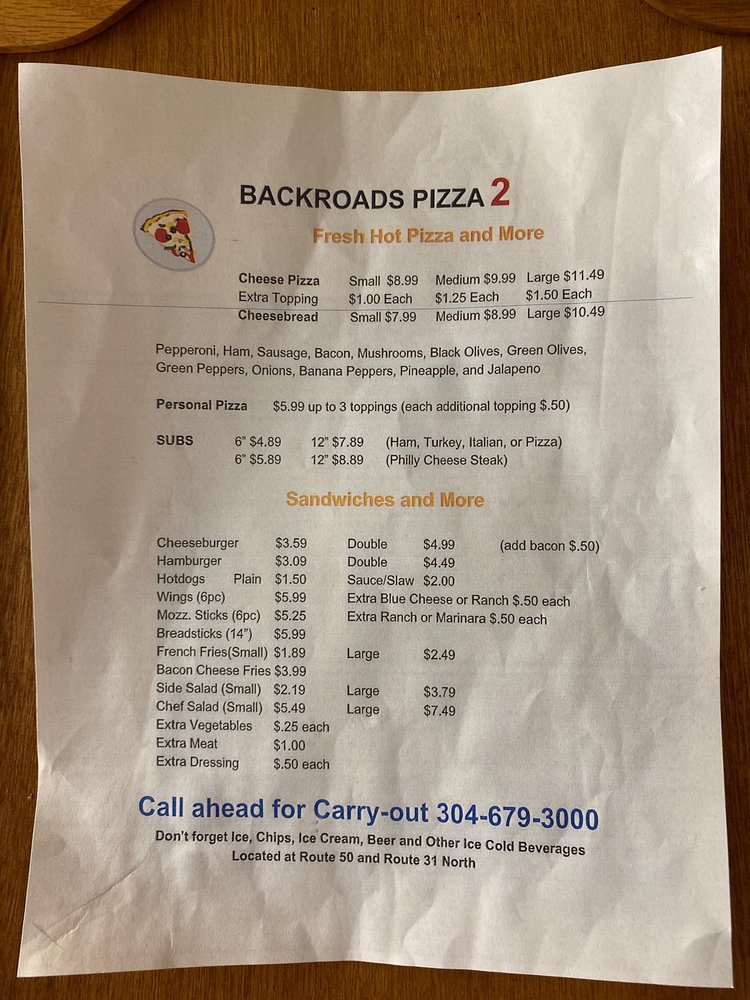 Back Roads Pizza 2 Logo