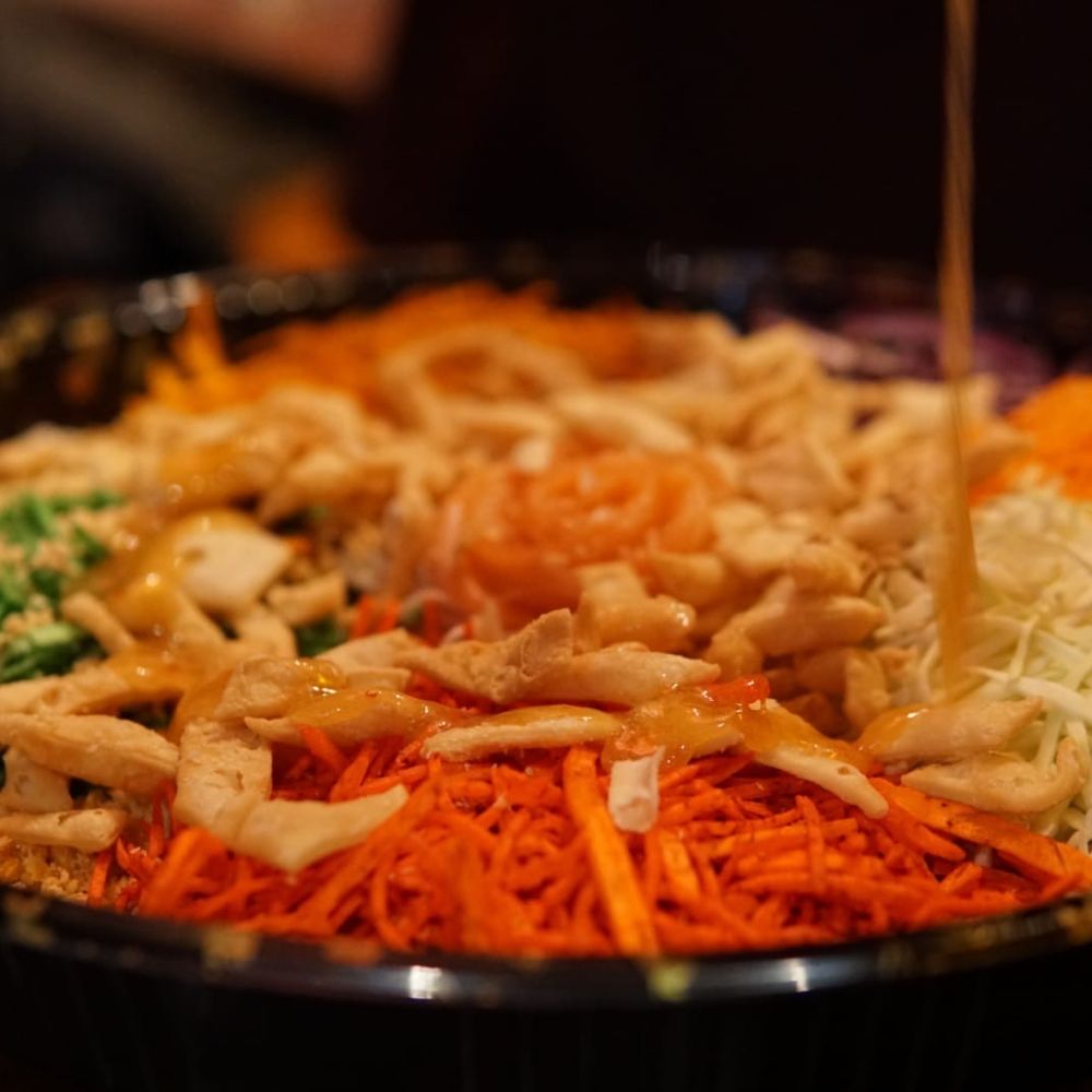 Rasa - Lo Hei before being tossed - Malaysian Near Me - New York, New York Rasa - Lo Hei before being tossed - Malaysian Near Me - New York, New York