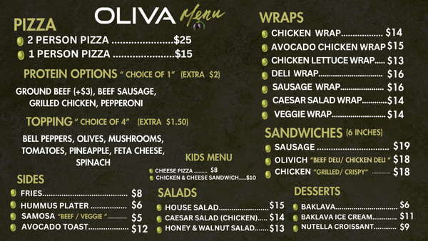 Menu photo 2 Oliva Lake Forest, CA
