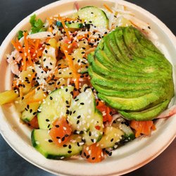 Poke Poke - Sushi Unrolled - A regular size Rainbow Bowl