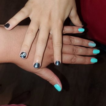 Alberta Nails Spa - Girls day with my stepdaughter.  Love our nail art! - Nail Salons Near Me - Portland, Oregon