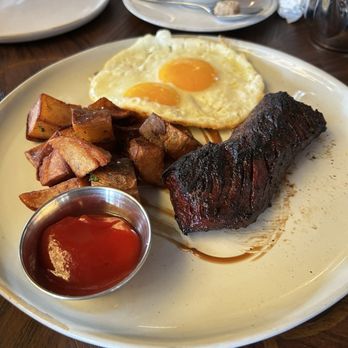 The Bungalow Kitchen - When the steak and eggs first arrived. - New American Near Me - Tiburon, California