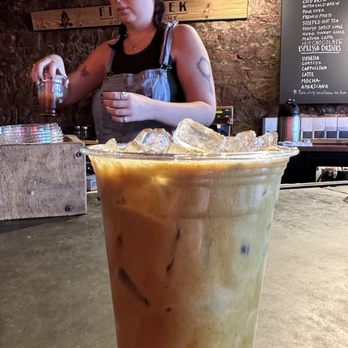 Firecreek Coffee - Golden Ratio with almond milk - Coffee & Tea Near Me - Flagstaff, Arizona