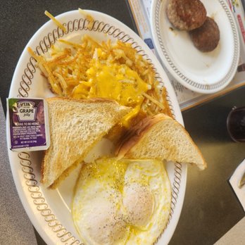 Waffle House - Two egg breakfast with hashbrowns - Breakfast & Brunch Near Me - Fredericksburg, Virginia Waffle House - Two egg breakfast with hashbrowns - Breakfast & Brunch Near Me - Fredericksburg, Virginia