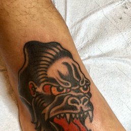Gorilla head on foot by Bert krak!!