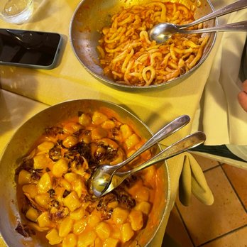 Al Rustichello - Gnocchi with Gorgonzola on the left - Italian Near Me - Ravenna, RA