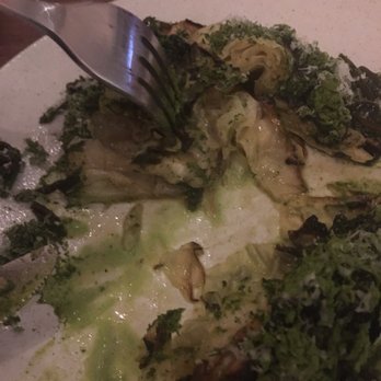 Senia - Cut into the charred cabbage. - Cocktail Bars Near Me - Honolulu, Hawaii