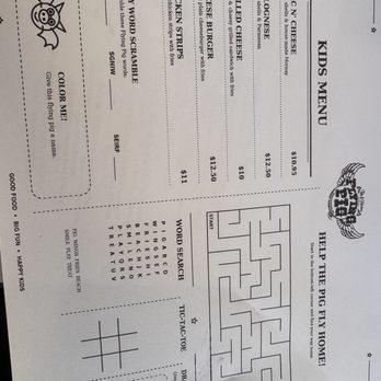 Flying Pig Pub & Kitchen - Kids menu - Pubs Near Me - Oceanside, California Flying Pig Pub & Kitchen - Kids menu - Pubs Near Me - Oceanside, California