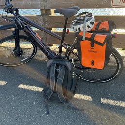 Fully customized thanks to B.I.C. waiting for the ferry. Rocket bike my Specialized copper colored Tero Fully customized thanks to B.I.C. waiting for the ferry. Rocket bike my Specialized copper colored Tero