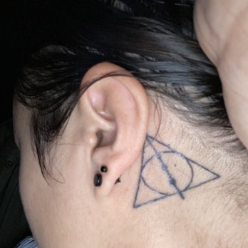 Emerald Tattoo Manteca - Deathly hallows shaky - Tattoo Near Me - Manteca, California Emerald Tattoo Manteca - Deathly hallows shaky - Tattoo Near Me - Manteca, California