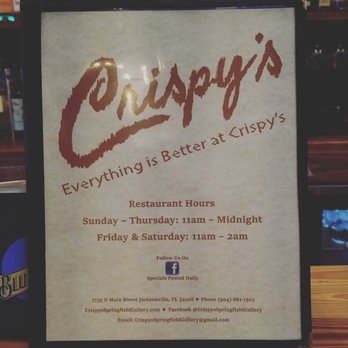 Crispy's Springfield Gallery - Pizza Near Me - Jacksonville, Florida Crispy's Springfield Gallery - Pizza Near Me - Jacksonville, Florida