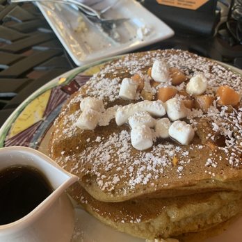 Miss Shirley's Cafe, Inner Harbor - Sweet potato pancakes (thanksgiving special) - Breakfast & Brunch Near Me - Baltimore, Maryland Miss Shirley's Cafe, Inner Harbor - Sweet potato pancakes (thanksgiving special) - Breakfast & Brunch Near Me - Baltimore, Maryland