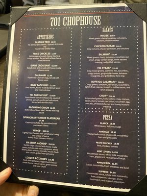 Menu photo 4 701 Chophouse Williston, ND