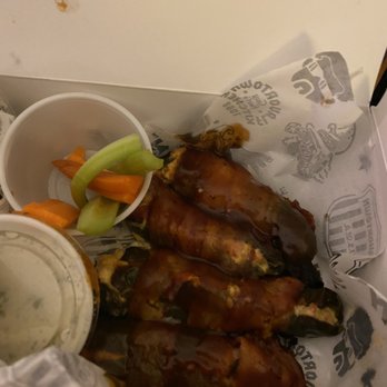 Guy Fieri's Flavortown Kitchen - Bacon wrapped jalapeños Little spicy my husband loved them - Food Delivery Services Near Me Guy Fieri's Flavortown Kitchen - Bacon wrapped jalapeños Little spicy my husband loved them - Food Delivery Services Near Me