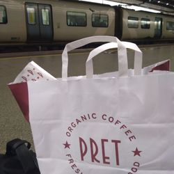 Pret is a great grab & go option at St Pancras International Station