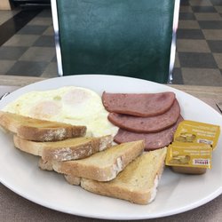 Golden Flour Bakery - Egg and ham breakfast, comes with a mug of coffee