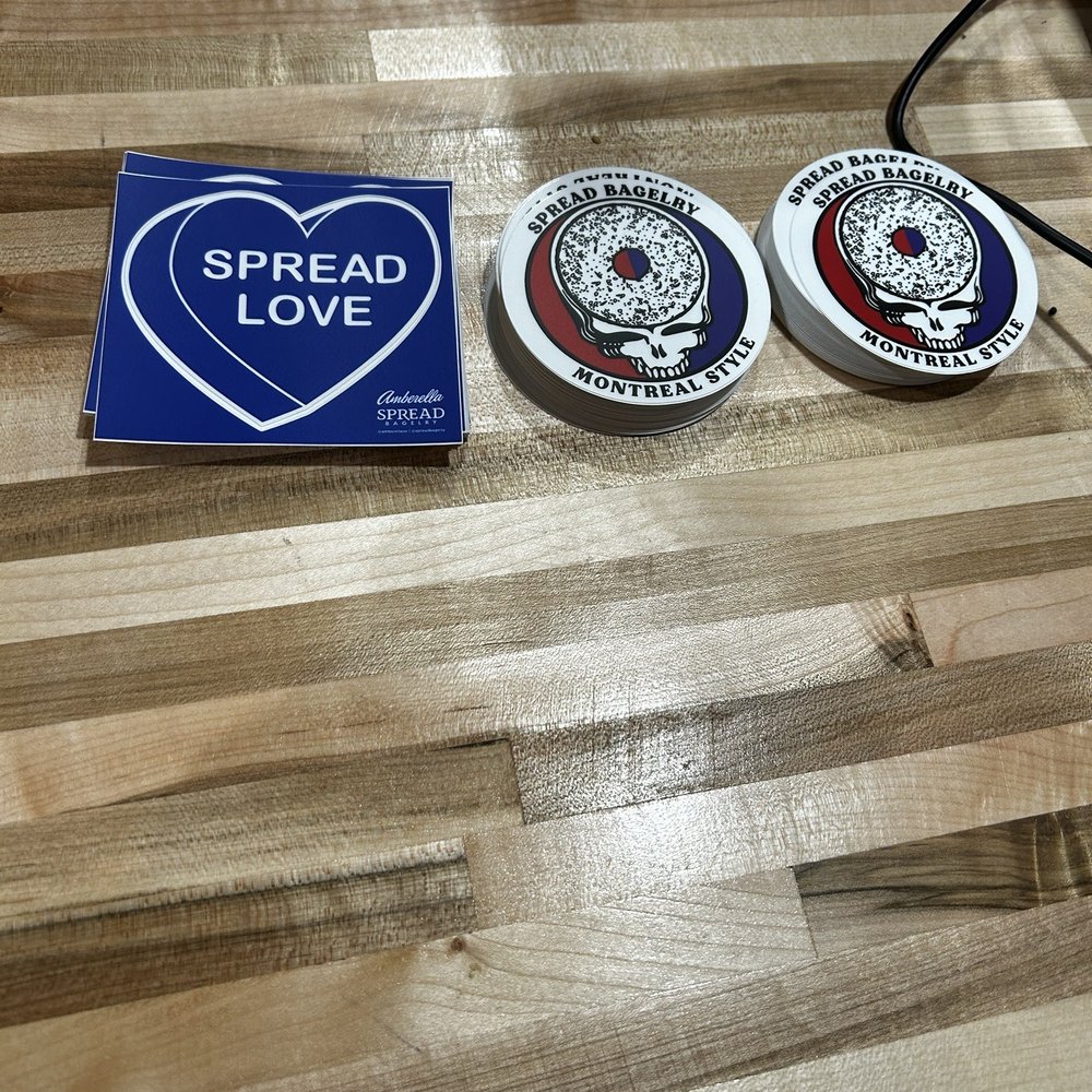 Spread Bagelry - spread love stickers - Bagels Near Me - Savannah, Georgia Spread Bagelry - spread love stickers - Bagels Near Me - Savannah, Georgia