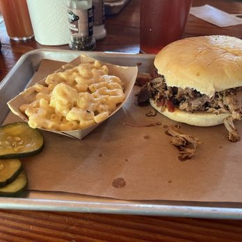The Joint - Pulled Pork Sandwich with the Mac - Barbeque Near Me - New Orleans, Louisiana The Joint - Pulled Pork Sandwich with the Mac - Barbeque Near Me - New Orleans, Louisiana